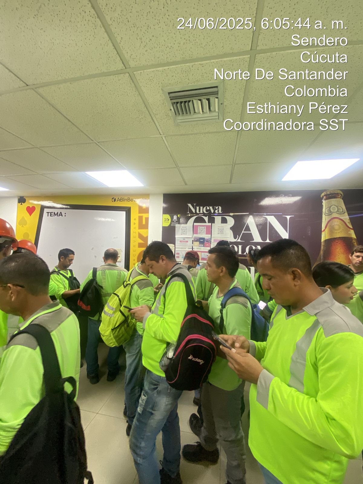 Evidencia de capacitación